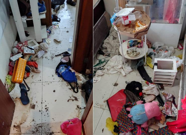 Imóvel em Vila Velha onde criança de 11 anos foi encontrada em situação insalubre durante cumprimento de mandado