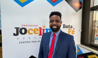 Vereador Jocelino Júnior em seu gabinete na Câmara de Vitória. Foto: assessoria