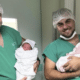 Marcos e Dalton Massante comemoram a chegada dos filhos no mesmo dia. Irmãos, padrinhos e agora pais juntos — uma coincidência que emocionou Cachoeiro