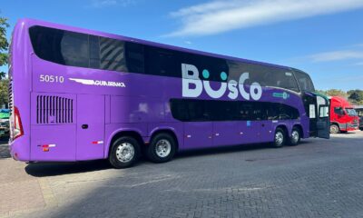 Ônibus da nova plataforma BusCo, que estreia em Vitória com viagens a partir de R$ 49,90