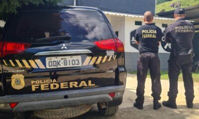 Operação da Polícia Federal realizada no Pavilhão de Carapina, na Serra