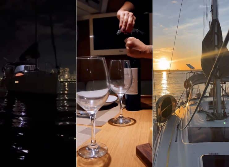 Passeio oferece jantar a bordo, pernoite no veleiro e café da manhã. Roteiro inclui navegação até praia na Curva da Jurema