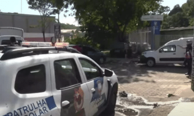 Polícia Militar foi acionada após dois homens armados invadirem a escola no bairro Vila Prudêncio