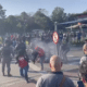 Protesto termina em tumulto na ArcelorMittal - Polícia usa bomba e spray de pimenta
