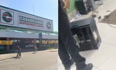 Supermercado Casagrande é furtado no bairro Aeroporto, em Guarapari