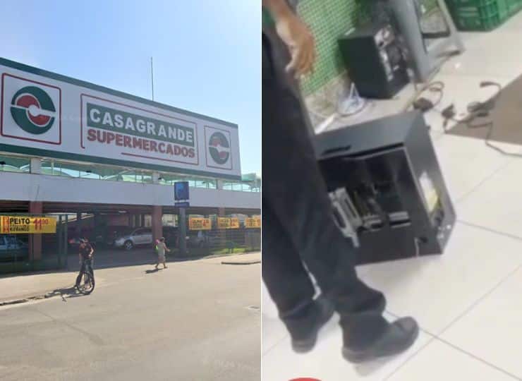 Supermercado Casagrande é furtado no bairro Aeroporto, em Guarapari