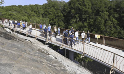 Visita às obras da nova orla de Resistência, em Vitória