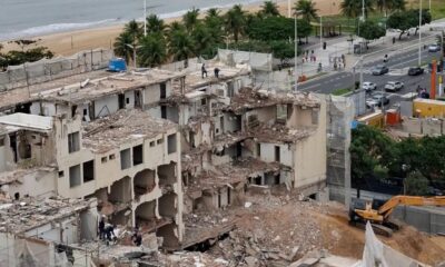 O antigo hotel Aruan, em Vitória, vai dar lugar a um condomínio de luxo. Foto: Divulgação