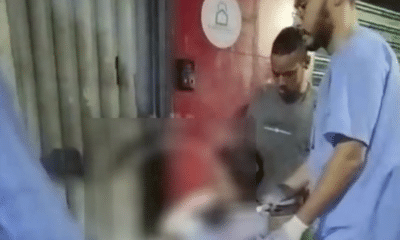 mãe e o recém-nascido foram levados para o setor de emergência da Santa Casa