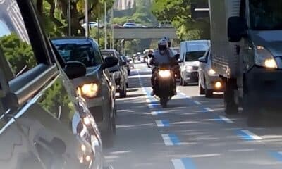 Assim como em São Paulo, a Serra estuda criar linha azul para motociclistas. Foto: Divulgação