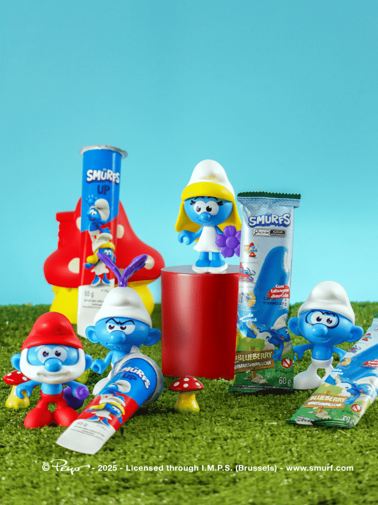 Os personagens dos Smurfs foram inspiração para novos sorvetes no ES. Foto: Divulgação