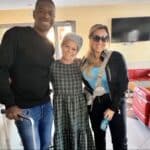 A chef capixaba Roseli Schwartz com o ex-jogador da Seleção Brasileira Juan Silveira e a esposa, Monick de Morais