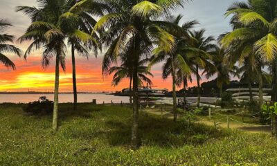 Amanhecer na Praia de Camburi, em Vitória