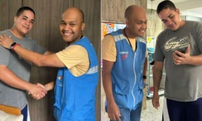 Após 14 anos, o vigilante Gabriel Inácio reencontra o psicólogo Pedro Telles, que o ajudou a deixar as ruas na infância