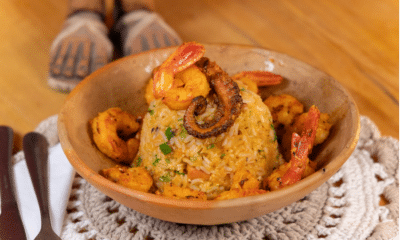 Arroz Sabiá do Restaurante Dona Tereza, em Itaúnas