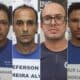 Bruno Valadares de Almeida (mandante), Eferson Ferreira Alves (logística), Arthur Neves de Barros (atirador) e Arthur Laudevino Candeias Luppi (motorista) estão presos