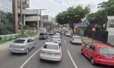 O trânsito nos acessos à Terceira Ponte ficou congestionado nesta terça-feira. Foto: Reprodução (Google)