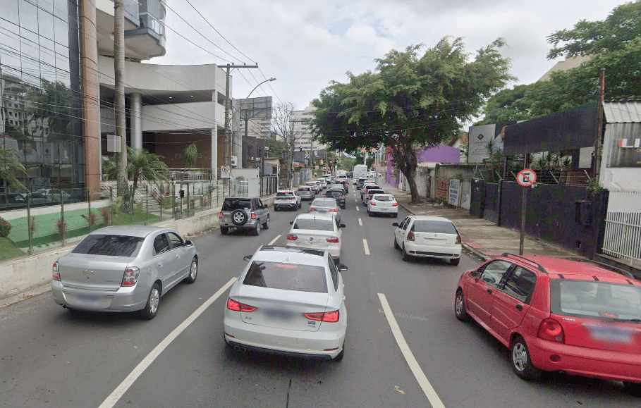 O trânsito nos acessos à Terceira Ponte ficou congestionado nesta terça-feira. Foto: Reprodução (Google)