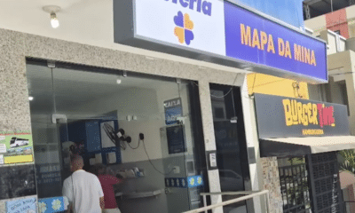 Lotérica “Mapa da Mina”, em Barra de São Francisco, onde foi feita a aposta vencedora da Mega-Sena. O estabelecimento é administrado por Janildon Rocha