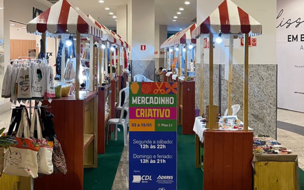 Essa é mais uma edição do Mercadinho Criativo no Shopping Montserrat. Foto: Divulgação