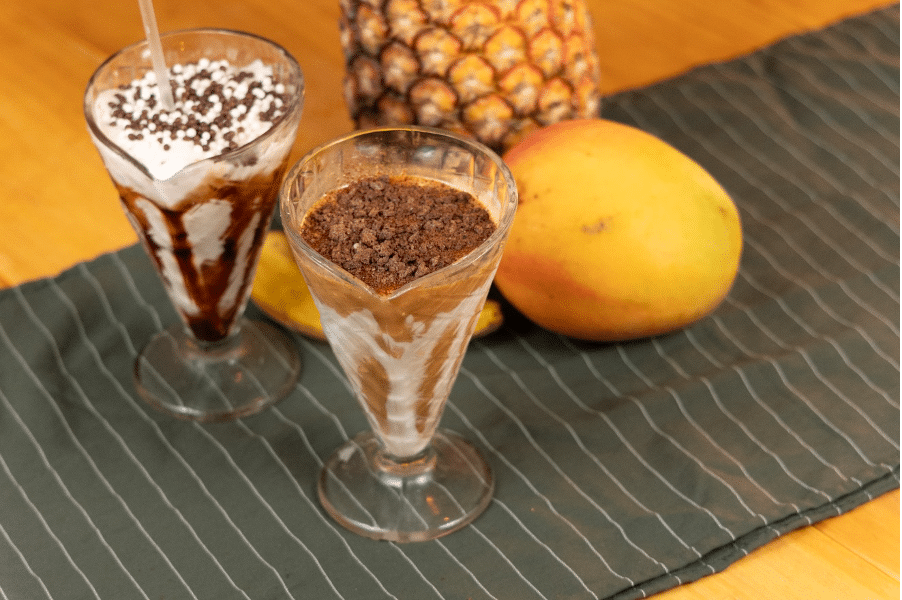 Milk Shake Pé de Serra do Frutos de Goiás, em Itaúnas