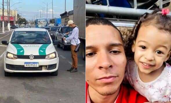 No semáforo, Sanderley oferece café com um sorriso; em casa, ao lado da filha Raquel, encontra a maior motivação para recomeçar