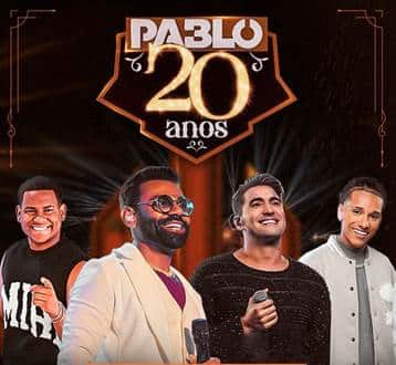 Turnê “Pablo 20 Anos” chega ao Kleber Andrade em Cariacica com participações especiais e repertório repleto de sucessos da carreira do criador do arrocha. Foto: Divulgação