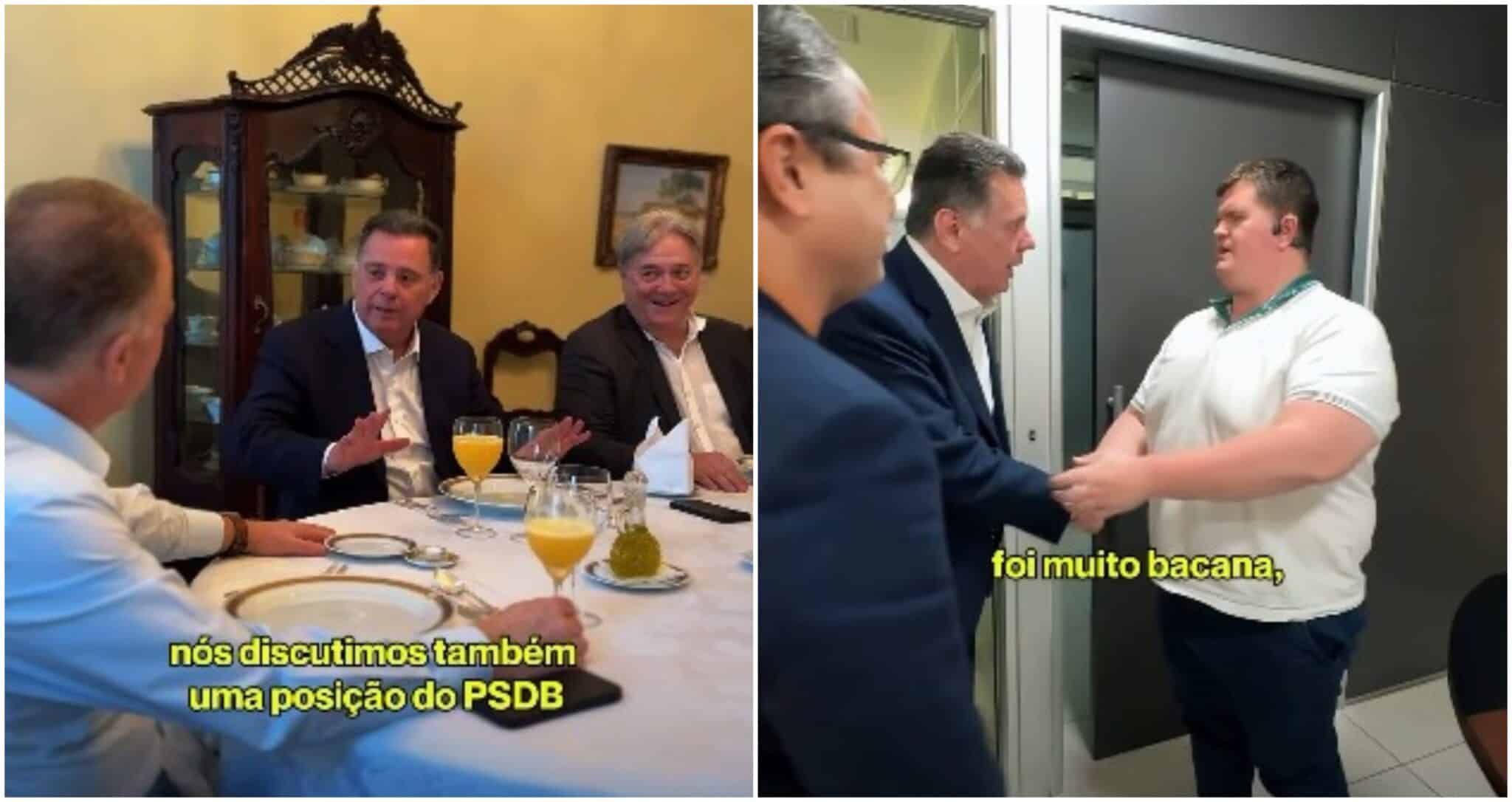 Marconi Perillo em encontros com Casagrande e Rigoni no ES