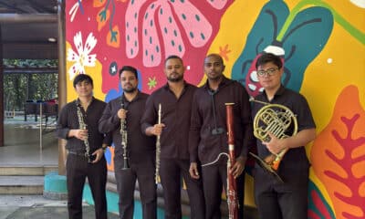 Recital gratuito em Vitória apresenta o quinteto de sopros 5 Linhas no projeto Som na Sexta. Foto: Divulgação