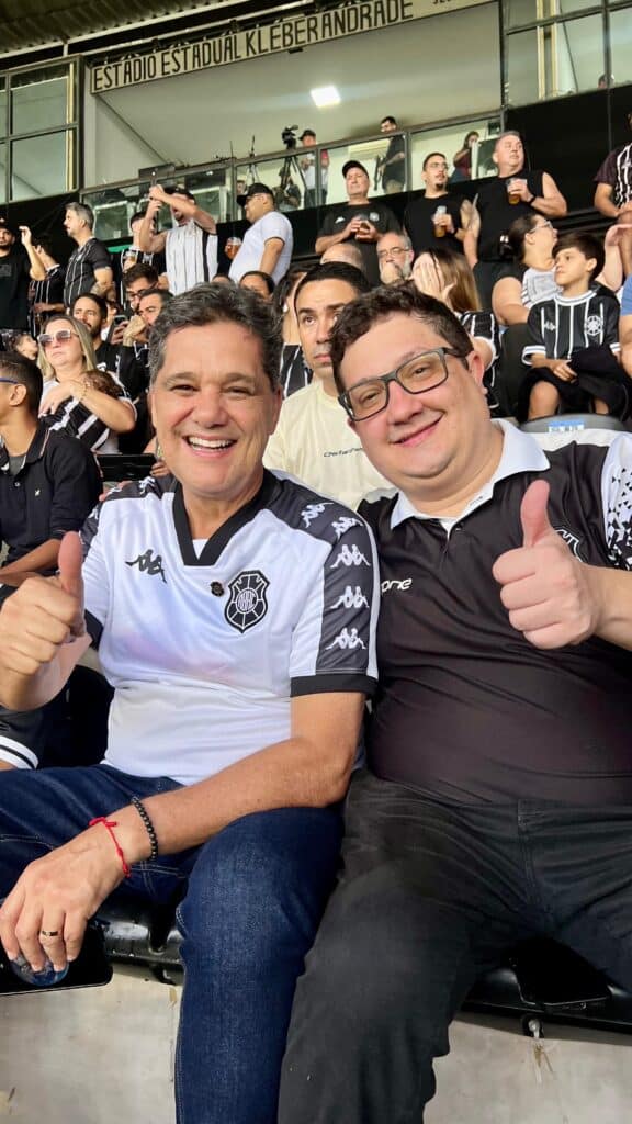 Ricardo Ferraço com Fernando Santorio no Kleber Andrade