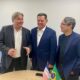 Da esquerda para a direita: Luiz Paulo, Marconi Perillo e Vandinho Leite. Foto: assessoria de Luiz Paulo