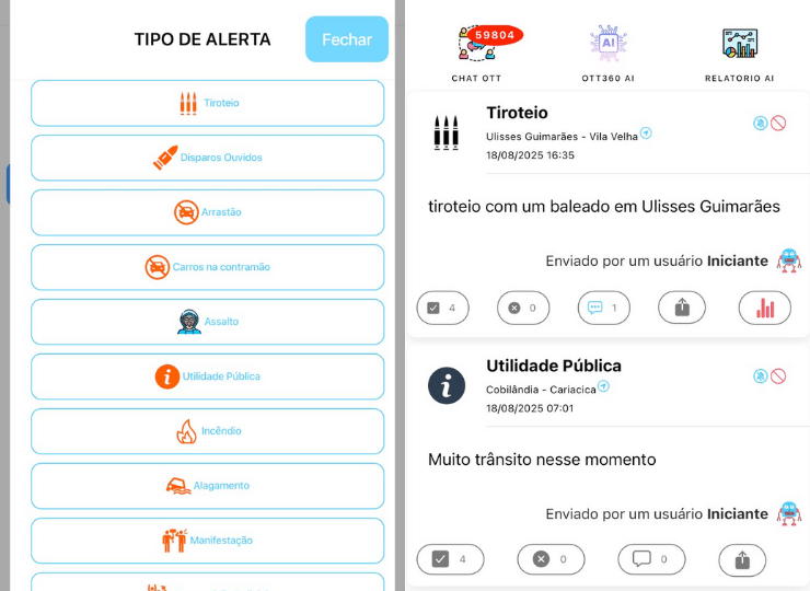 Onde Tem Tiro já é um app famoso no Rio de Janeiro. Foto: Divulgação