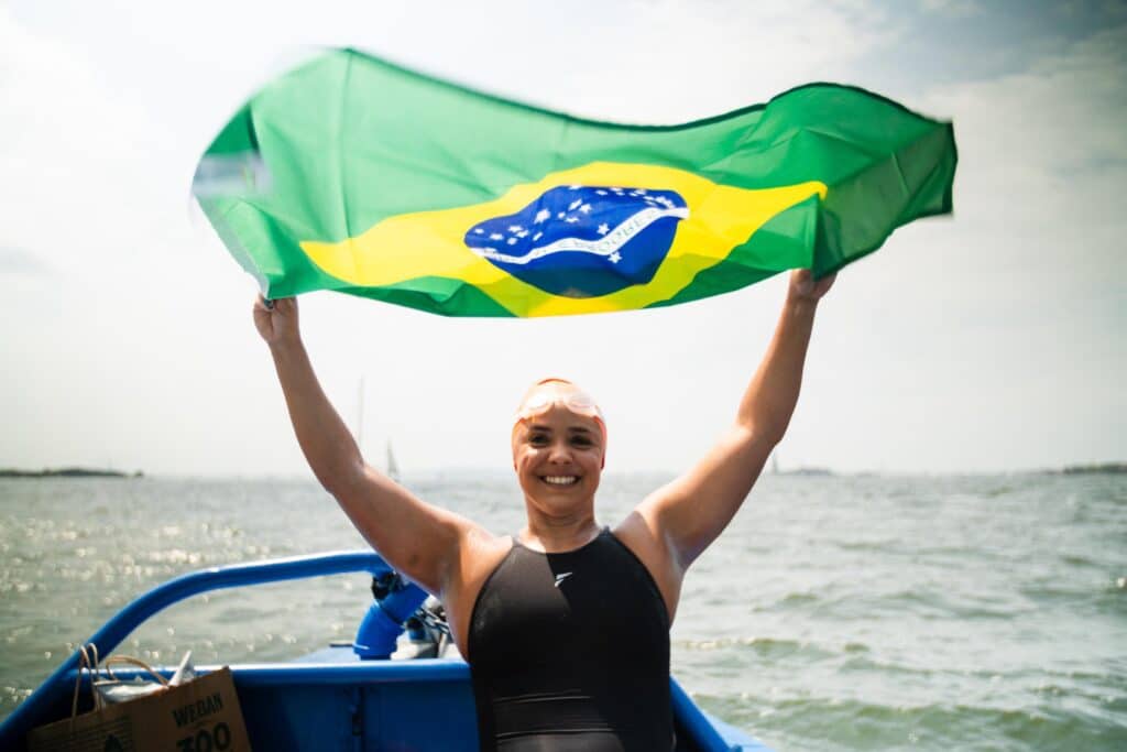 Thaís Sant’Ana é a terceira brasileira a completar a prova em Nova York. Foto: Divulgação