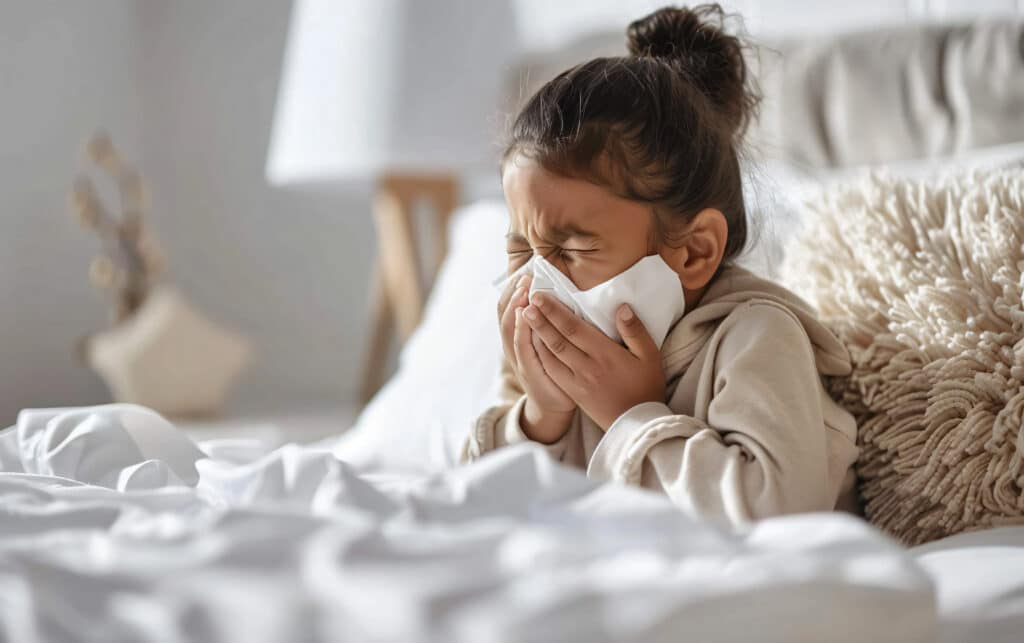 gripe forte em criança