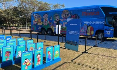 Ônibus da Turma da Mônica faz parte do projeto que realiza atividades em todo o Brasil. Foto: Divulgação