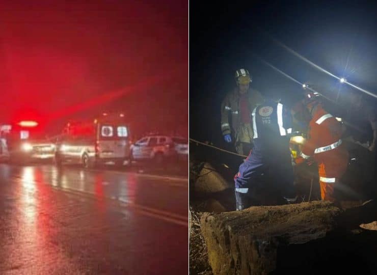 Acidente com ônibus que seguia para o ES deixa 42 feridos em Manhuaçu
