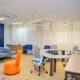 Ambiente moderno e colaborativo do Laboratório Urbano de Vitória (LUV), espaço dedicado a inovação e desenvolvimento de projetos