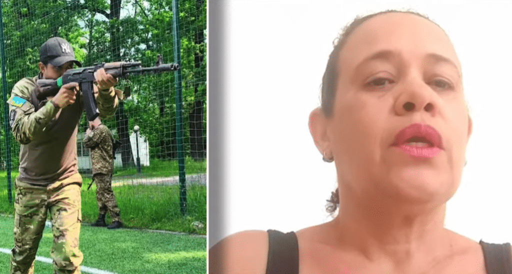 A mãe do capixaba morto na guerra luta para encontrar o corpo do filho. Foto: Reprodução (TV Sim)