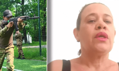 A mãe do capixaba morto na guerra luta para encontrar o corpo do filho. Foto: Reprodução (TV Sim)