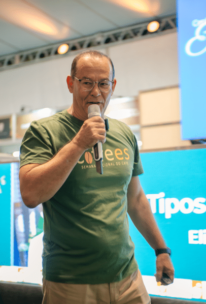 Enio Bergoli, secretário da Agricultura do ES comentou sobre os cafés capixabas e a importância do Coffees. Foto: Divulgação