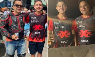 Fabrício Goldener e o filho Nicolas, de 15 anos, vão dividir a pista pela primeira vez na tradicional corrida de rolimã do bairro da Penha, em Vitória