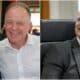 À esquerda, Alberto Gavini e Renato Casagrande; À direita, Fabiano Contarato
