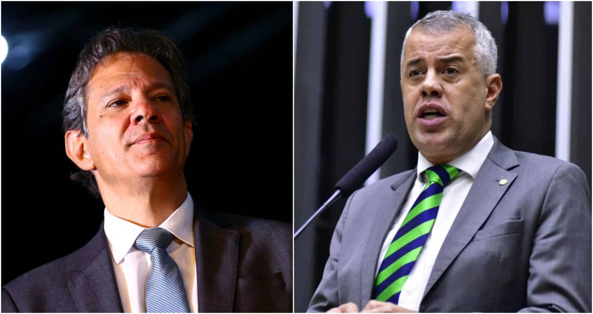 Fernando Haddad e Evair de Melo