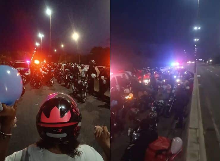 Motociclistas protestam após morte de jovem em acidente na Segunda Ponte