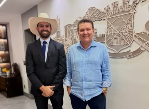 Pablo Muribeca com Euclério Sampaio. Foto: reprodução Instagram