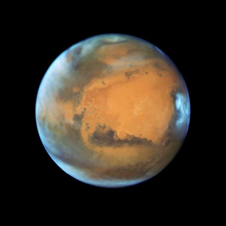 Planeta Marte em foto do telescópio espacial Hubble da Nasa - NASA/Direitos reservados