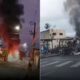 Ônibus do Transcol é incendiado após confronto com a PM