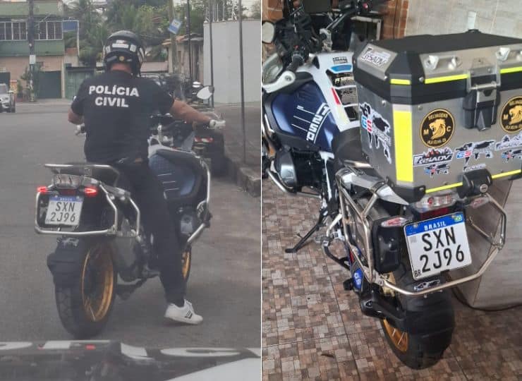 Polícia Civil apreende motocicleta BMW durante operação contra rifas ilegais na Serra