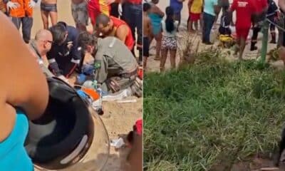 Tio e sobrinho morrem afogados após correnteza em praia de Itapemirim