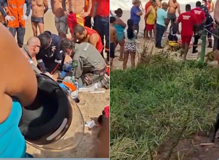 Tio e sobrinho morrem afogados após correnteza em praia de Itapemirim
